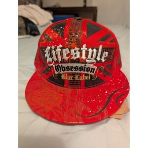 Blac Label Lifestyle Trucker Hat Red Snapback Obsession BL001-TRUCK-15 NWT